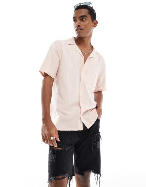 Hollister - Chemise à manches courtes - Rose thé
