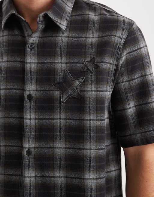 Hollister - Chemise manches courtes à carreaux - Noir, 5 de 5