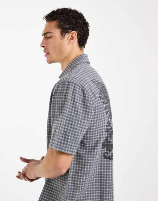 Hollister - Chemise manches courtes coupe carrée à carreaux, 4 de 5