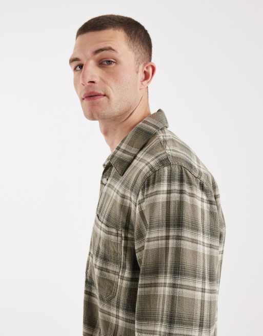 Hollister - Chemise manches longues à carreaux écossais - Vert, 4 de 5