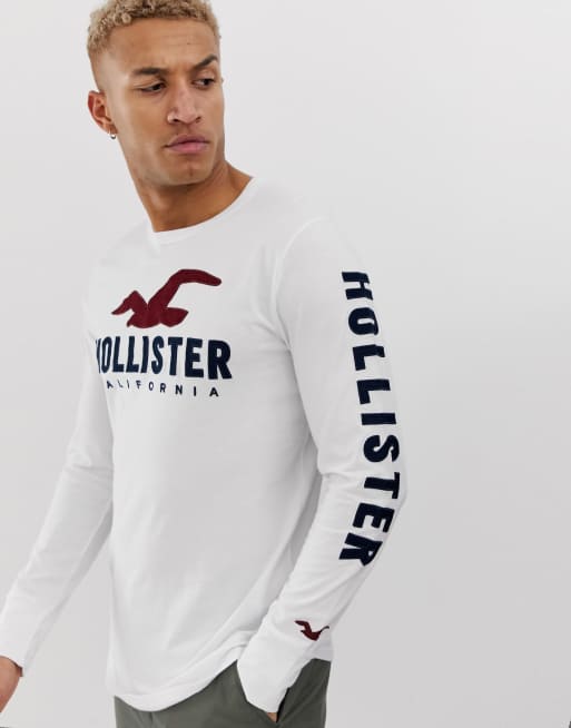 White hollister long sleeve hotsell