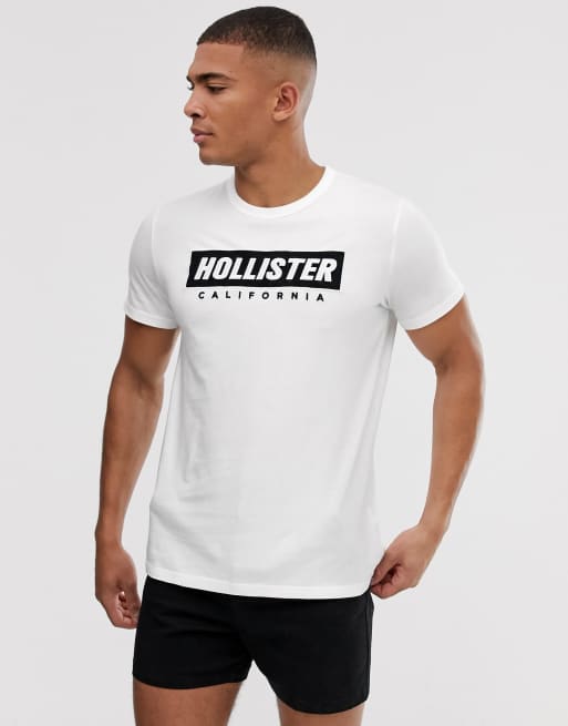 Hollister box logo hotsell tee