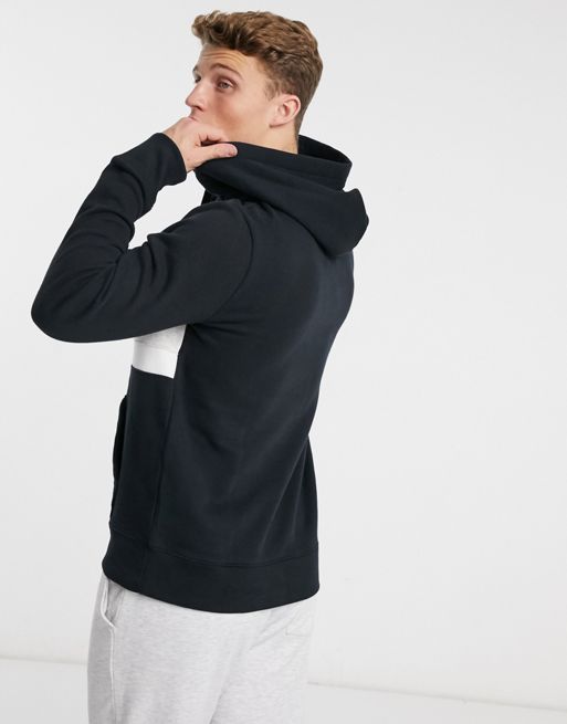 Hollister hoodie in black with chest logo