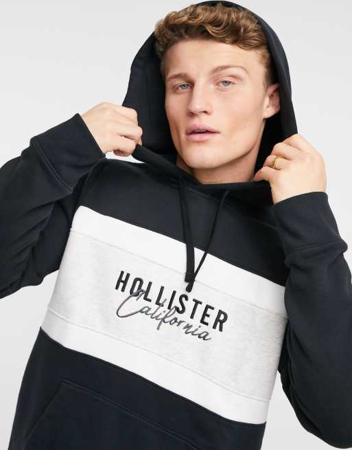 Colorblock hoodie hollister clearance