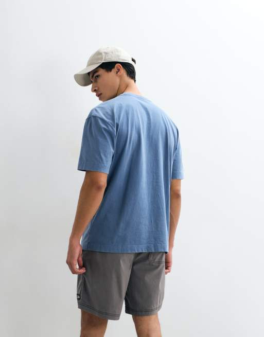 Hollister chest logo t-shirt in navy, 3 of 5