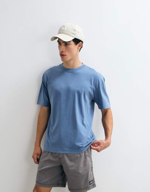 Hollister chest logo t-shirt in navy, 5 of 5
