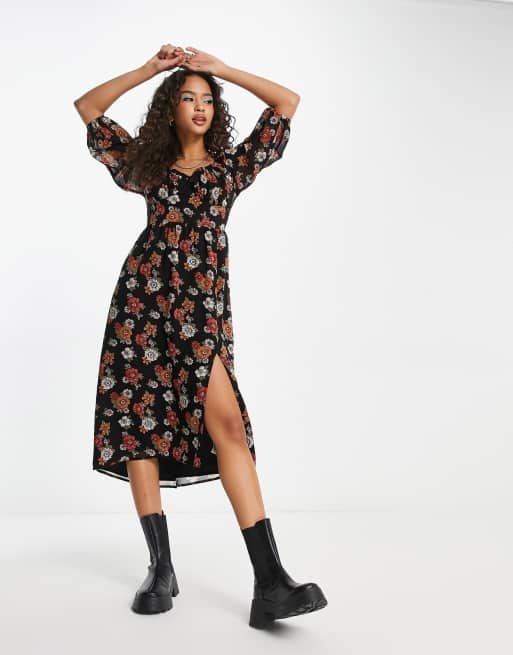 HOLLISTER dress  Hollister dresses, Floral maxi dress, Floral print maxi  dress