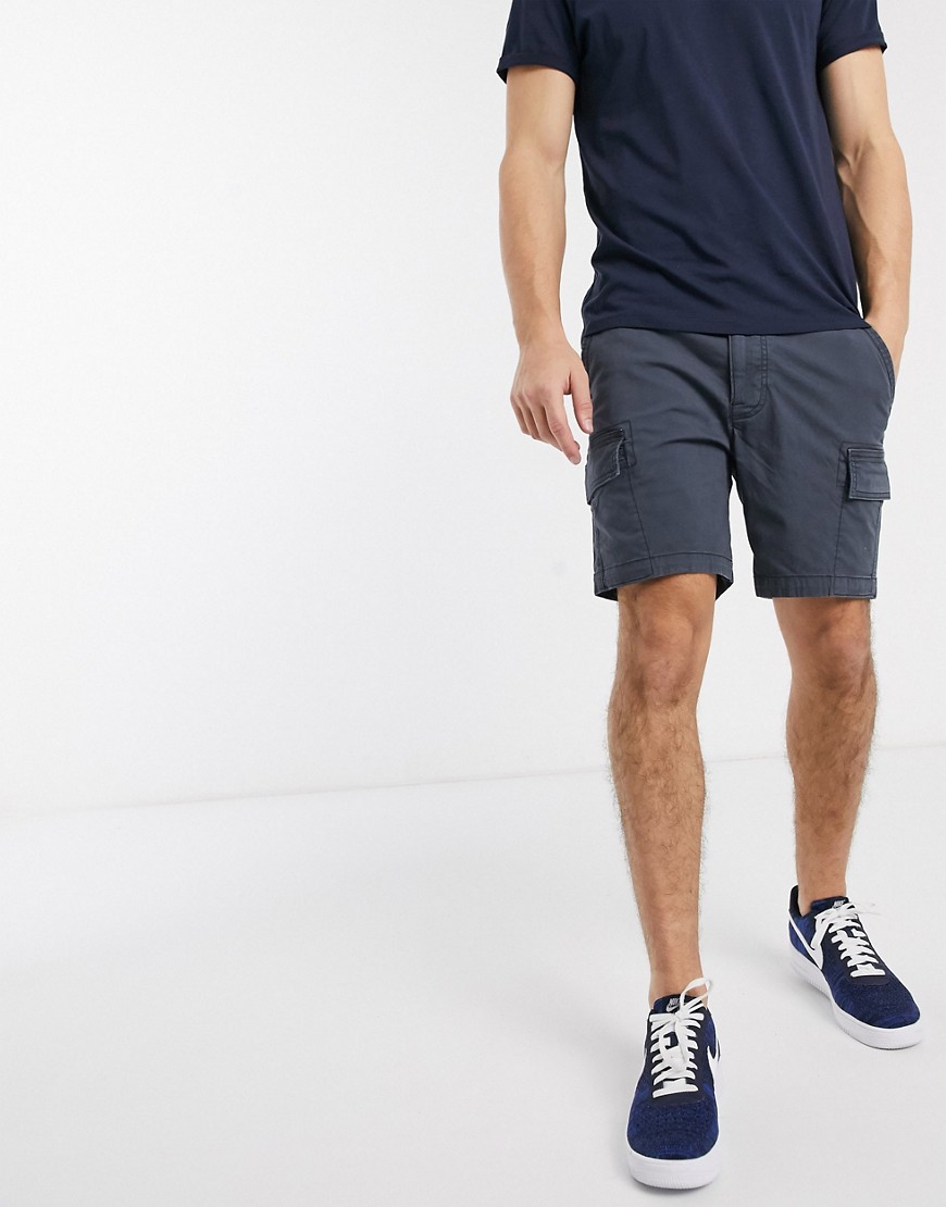 Hollister - Chino shorts-Blauw