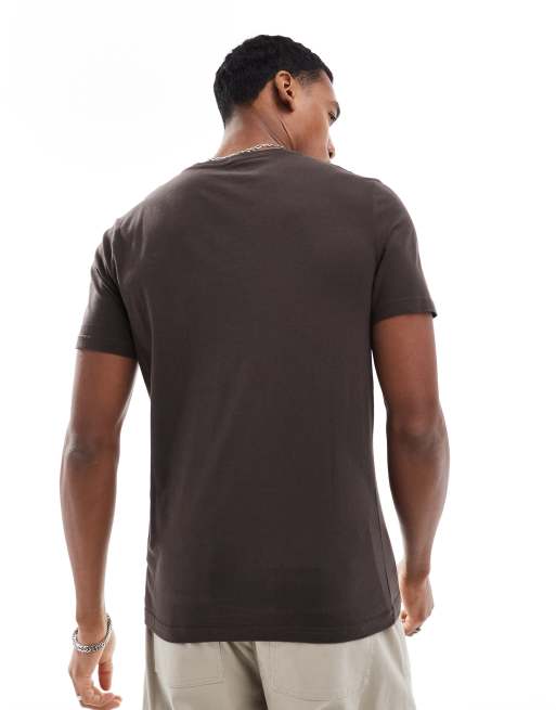 Hollister - Chokoladebrun T-shirt med logoikon, 4 af 4