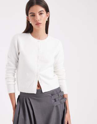 Hollister Classic Cardigan In White