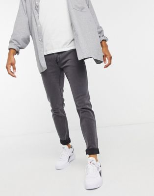 Hollister clean super skinny jeans in grey