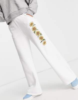 Hollister Co Ord Earth Day Sweatpants In Sunflower Print Asos