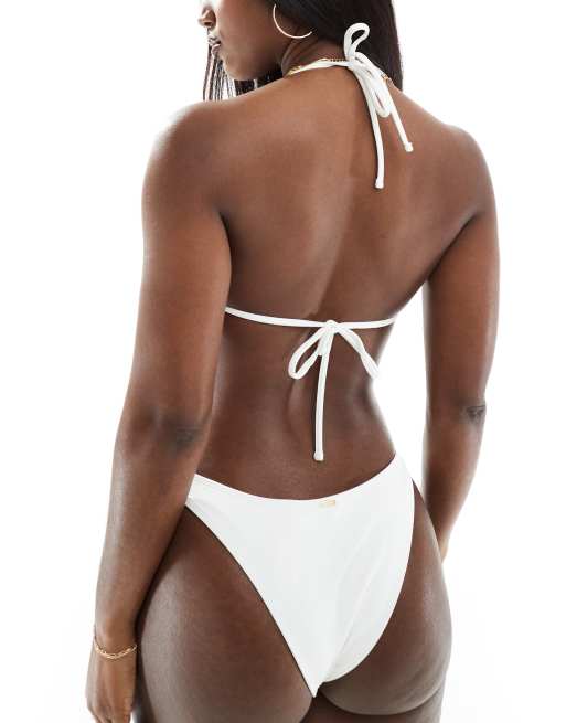 Hollister white bikini top outlet
