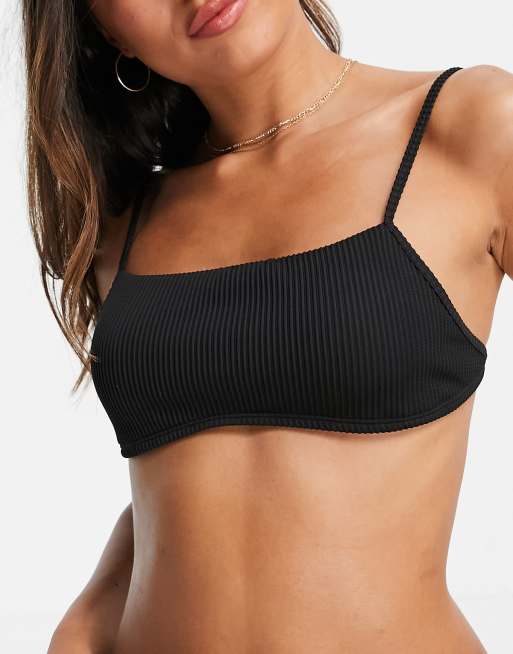 Black bathing suit top clearance