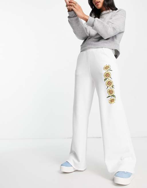 Hollister white sweatpants online