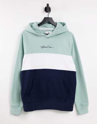 Signature Chunky Stripes Hoodie - Luxury Blue