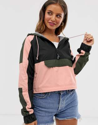 hollister colorblock windbreaker