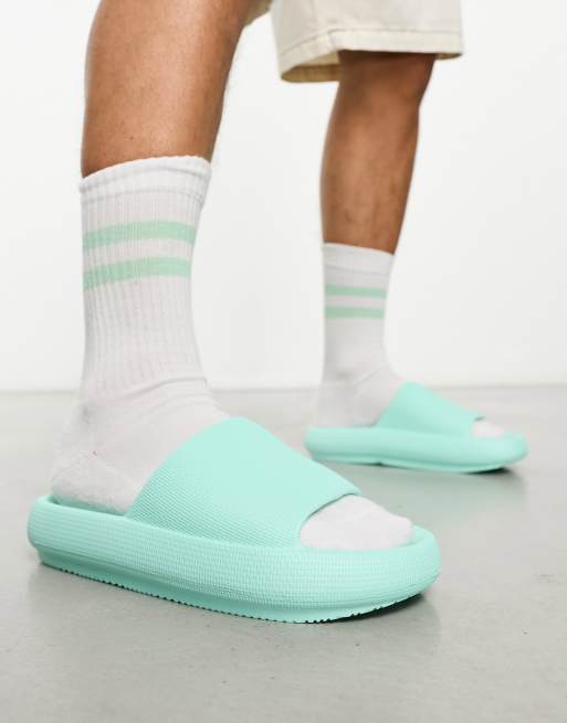 Hollister - Comfortabele slippers in lichtgroen, 4 van 4