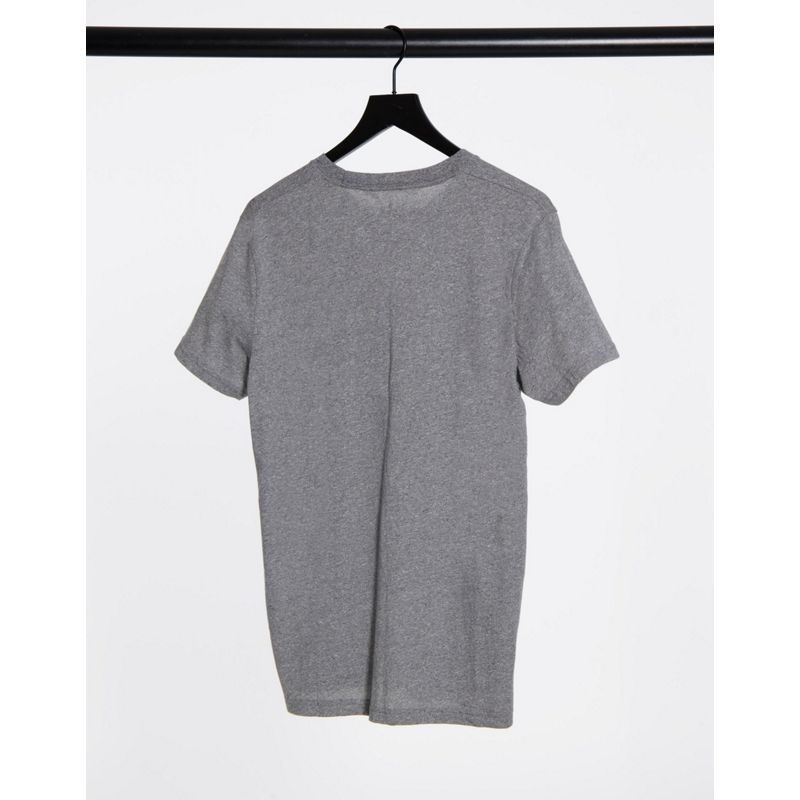 ygCnS Uomo Hollister - Confezione da 3 T-shirt con logo bianco/nero/grigio mélange