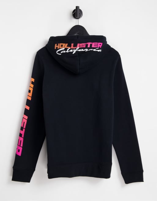 Black and pink hollister hoodie outlet