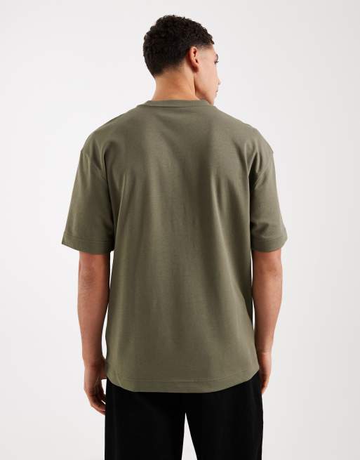 Hollister cooling boxy oversized t-shirt in olive green, 3 of 5