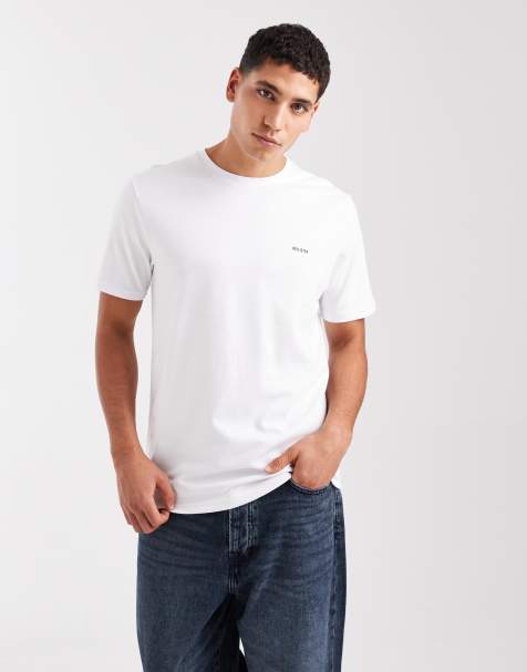 Hollister cooling logo short sleeve t-shirt in white