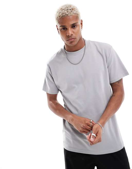 Hollister – Cooling-T-Shirt in Grau mit lockerem Schnitt und Kühlungseffekt