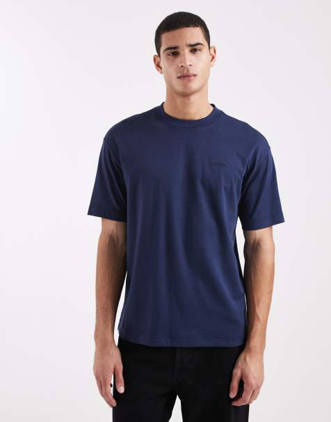 Hollister - Cooling - T-shirt oversize coupe carrée à manches courtes et logo - Bleu - view 1