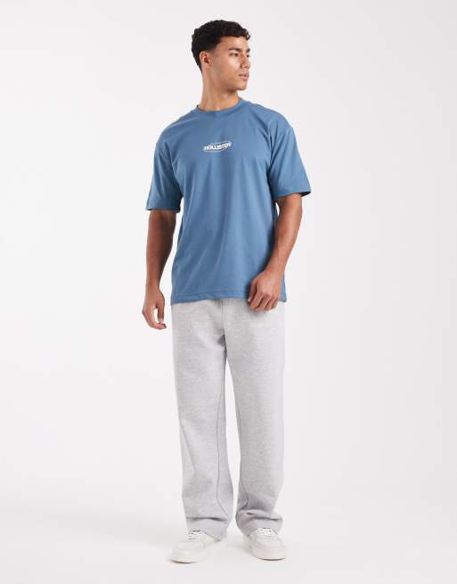 Hollister - Cooling - T-shirt oversize coupe carrée avec logo bulle - Bleu, 2 de 5