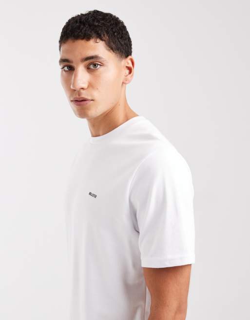 Hollister – Cooling – Vit t-shirt med korta ärmar och logga, 4 av 5