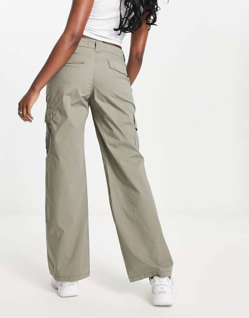 Hollister cargo baggy trousers khaki - Porosit Online - www