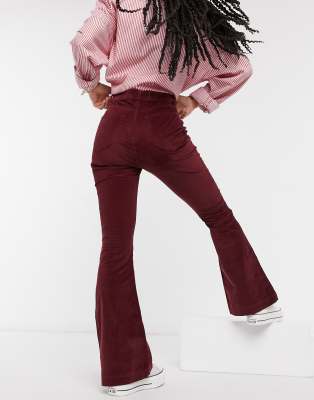 Hollister cord flare trousers