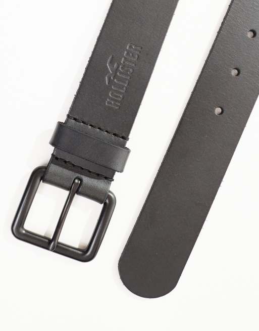 Hollister Core Ceinture en cuir Noir ASOS