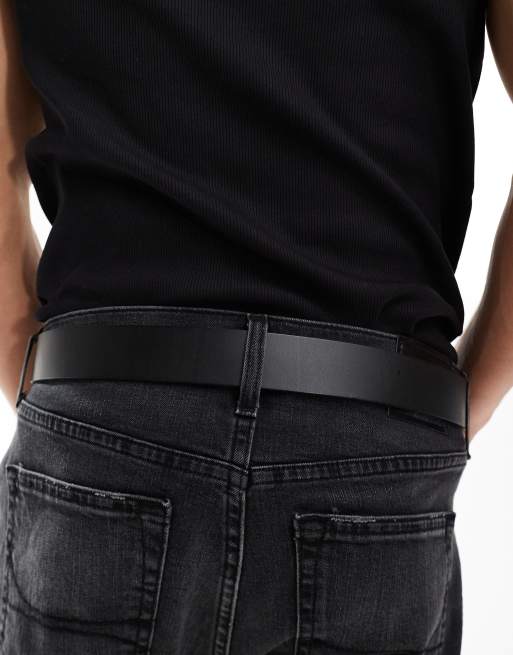 Hollister Core Ceinture en cuir Noir ASOS