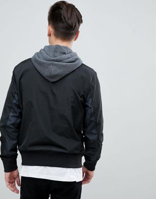 Hollister core hooded bomber jacket in 