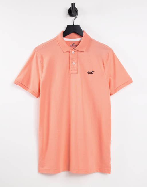 Orange hollister shirt hotsell