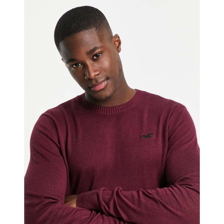 Hollister men's online crew neck sweater
