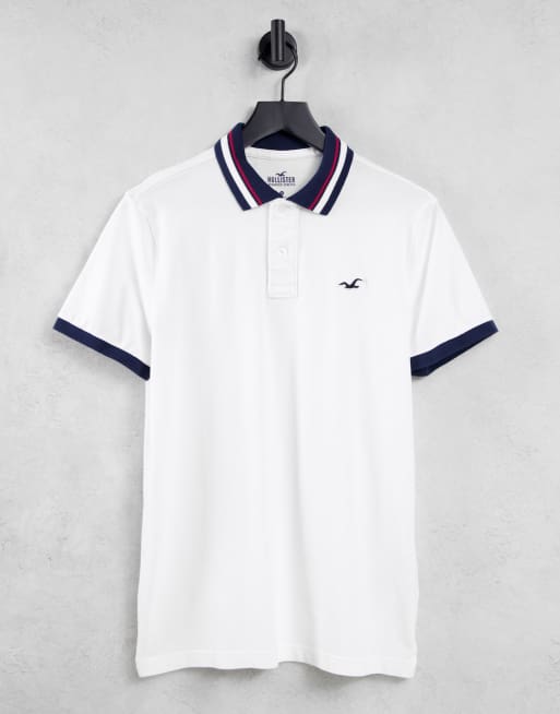 Hollister white collar shirt store