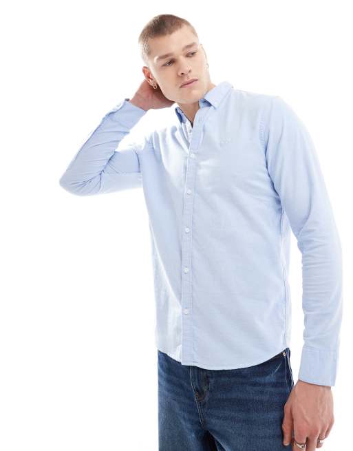 Hollister – Core – Oxford-Hemd in Hellblau