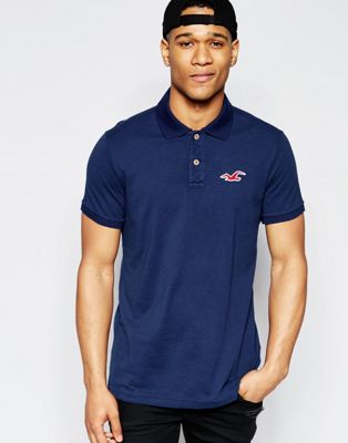 hollister slim fit polo