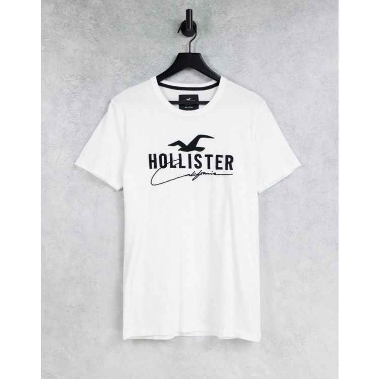 Hollister Co. ICONIC TECH LOGO SOLID - Print T-shirt - white