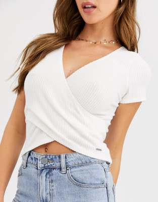 hollister wrap top