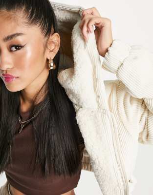 Hollister cosy coat hot sale