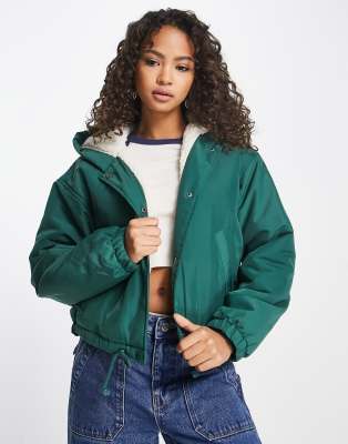 Hollister on sale green parka