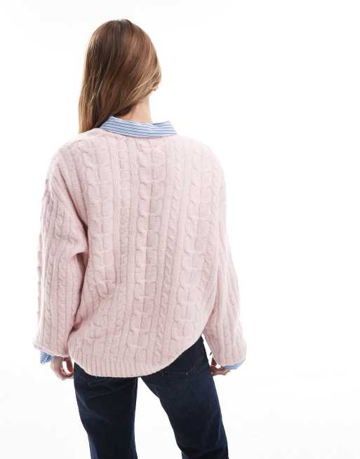 Pink hollister jumper shop