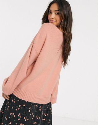 hollister pink sweater