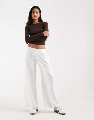 Hollister Cosy Wide Leg Trousers In Multi