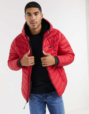 hollister hooded puffer jacket