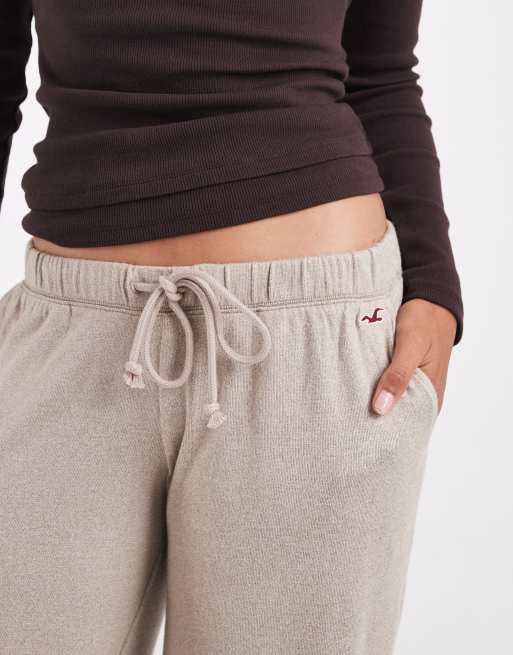 Hollister cozy wide leg pants in oatmeal, 3 of 5