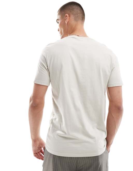 Hollister - Cremefarvet T-shirt med ikonlogo, 4 af 4